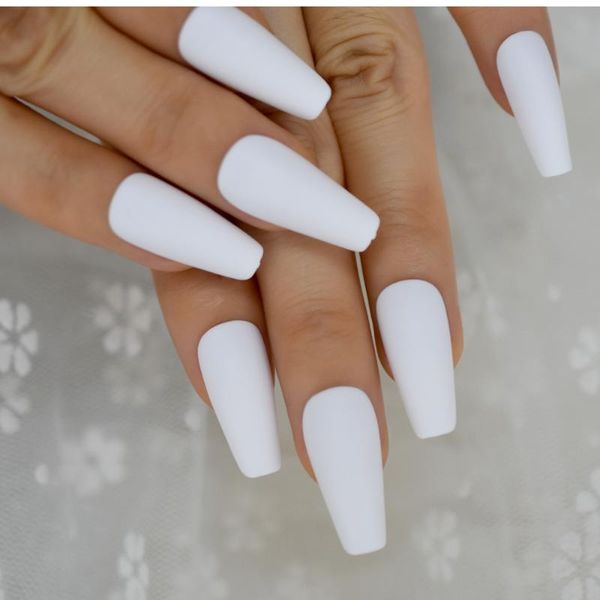 24pcs coffin fake nails matte white frosted press on long ballet false nails faux ongles full tips finger easy wear, Red;gold
24pcs coffin fake nails matte white frosted press on long ballet false nails faux ongles full tips finger easy wear, Red;gold