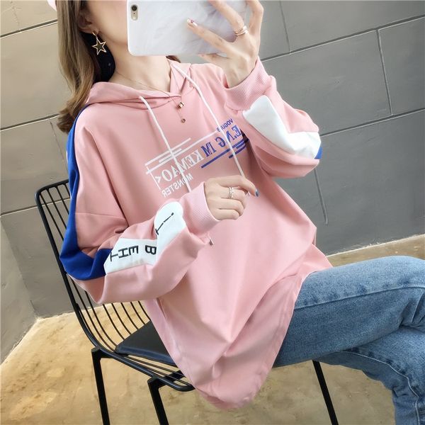 autumn new cotton loose hooded women's sweater coat sweater long sleeve thin coat korean fashion printed evt0o, Black
autumn new cotton loose hooded women's sweater coat sweater long sleeve thin coat korean fashion printed evt0o, Black