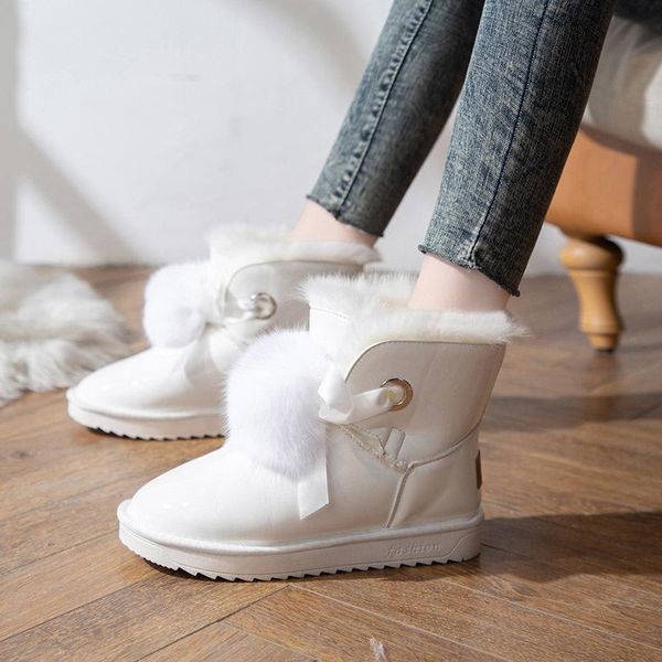 new 2020 style fashion thick fur women snow boots round toe waterproof female flat high winter boots sewing snow, Black
new 2020 style fashion thick fur women snow boots round toe waterproof female flat high winter boots sewing snow, Black