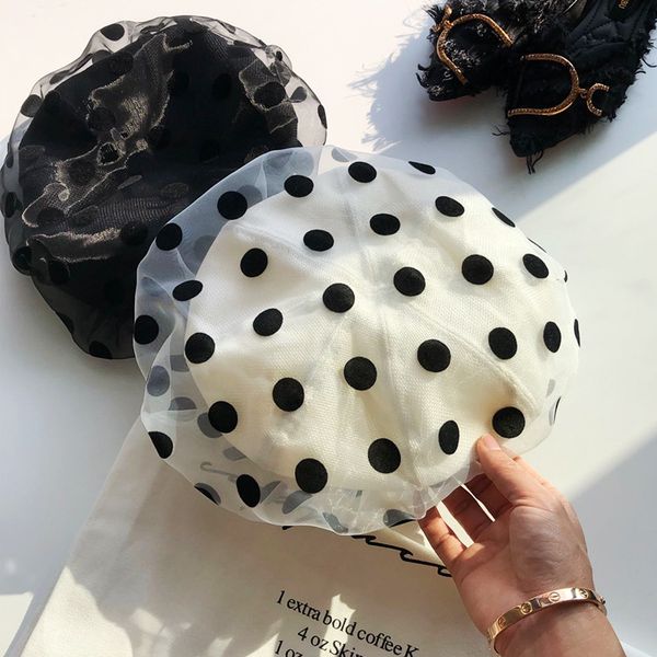 01902-midnchen870 new dot mesh sweet lady beret cap women leisure painter hat 201009, Blue;gray
01902-midnchen870 new dot mesh sweet lady beret cap women leisure painter hat 201009, Blue;gray