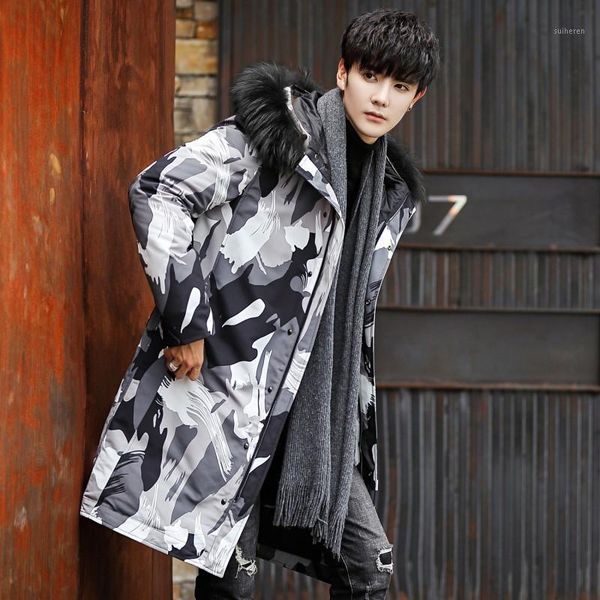 brand men thick down jacket fashion white duck down hooded medium long camouflage coat winter warm outwear plus size 4xl1, Black
brand men thick down jacket fashion white duck down hooded medium long camouflage coat winter warm outwear plus size 4xl1, Black