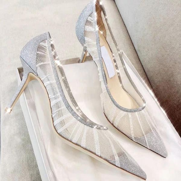 dress shoes summer high-heeled women's wild 2021 lace mesh yarn fine heel pointed single shoes., Black
dress shoes summer high-heeled women's wild 2021 lace mesh yarn fine heel pointed single shoes., Black