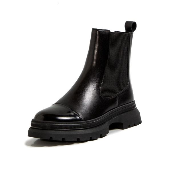 2021 new concise elastic band women autumn winter boots genuine leather chunky heels working party shoes woman zdmw, Black
2021 new concise elastic band women autumn winter boots genuine leather chunky heels working party shoes woman zdmw, Black