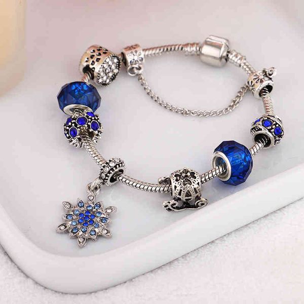 blue pandora star diamond bracelet female fairy tale snowflake glass beaded couple valentine's day gift jewelry, Black
blue pandora star diamond bracelet female fairy tale snowflake glass beaded couple valentine's day gift jewelry, Black