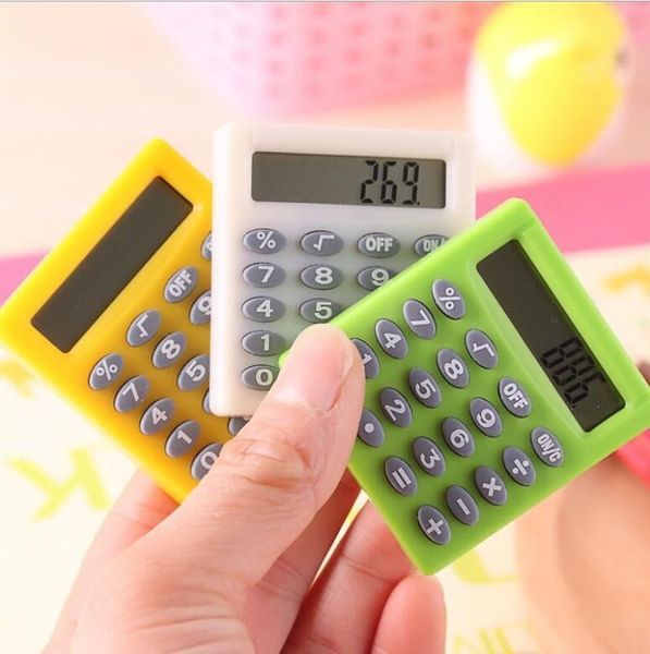 Cute Mini Student Exam Learning Essential Small Calculator Portable Color Multifunctional Square 8 Digit Calculator Study Sipplies Tool
