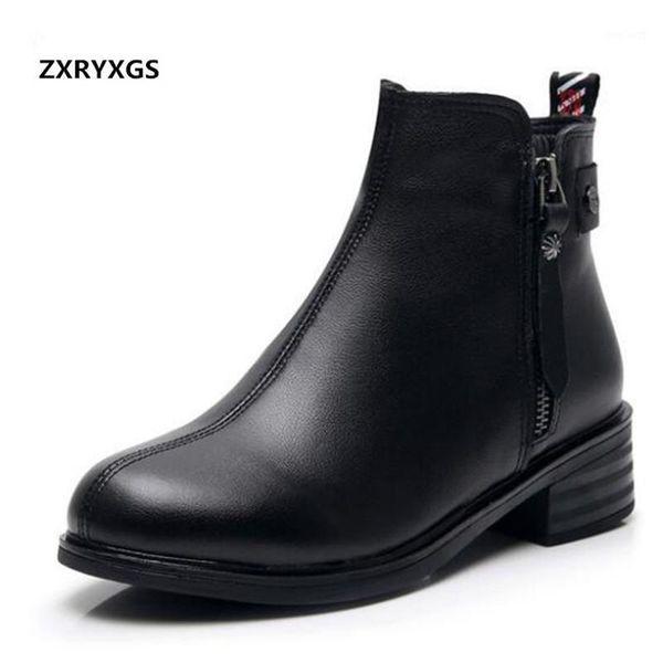 british style genuine leather shoes woman boots 2020 new autumn / winter shoes women boots large size warm ankle1, Black
british style genuine leather shoes woman boots 2020 new autumn / winter shoes women boots large size warm ankle1, Black