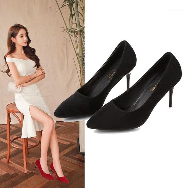 dress shoes 2021 pointy black high heels professional suede medium heel slim versatile girl work1
dress shoes 2021 pointy black high heels professional suede medium heel slim versatile girl work1