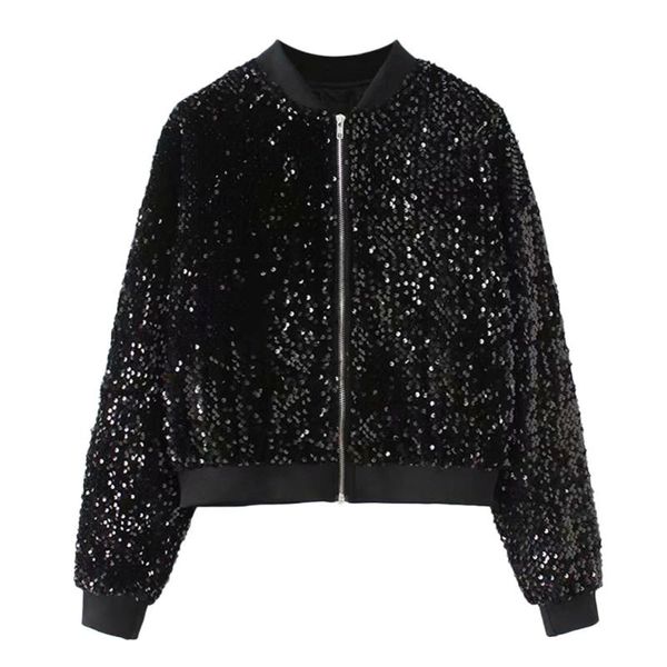women's jackets home&nest women bright life sequin jacket sparkle long sleeve outerwear loose pocket coat 2021 the most fashionable, Black;brown
women's jackets home&nest women bright life sequin jacket sparkle long sleeve outerwear loose pocket coat 2021 the most fashionable, Black;brown