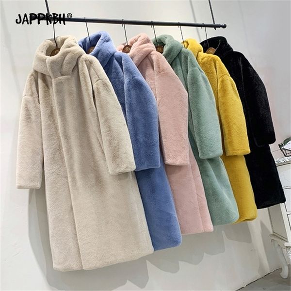 hooded faux fur coat women autumn winter casual loose long female jacket fur plush thick warm cotton lining outwear clothes 201212, Black
hooded faux fur coat women autumn winter casual loose long female jacket fur plush thick warm cotton lining outwear clothes 201212, Black