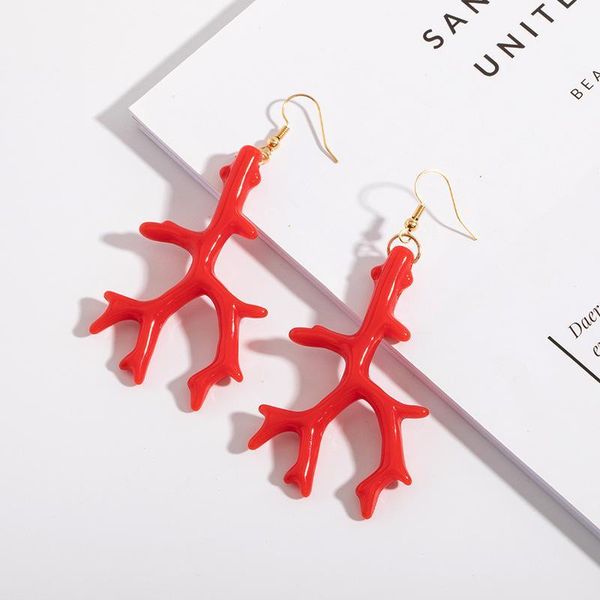 ujbox europe america retro tree branches resin earrings long imitation coral drop earrings women fashion long ear hook1, Silver
ujbox europe america retro tree branches resin earrings long imitation coral drop earrings women fashion long ear hook1, Silver