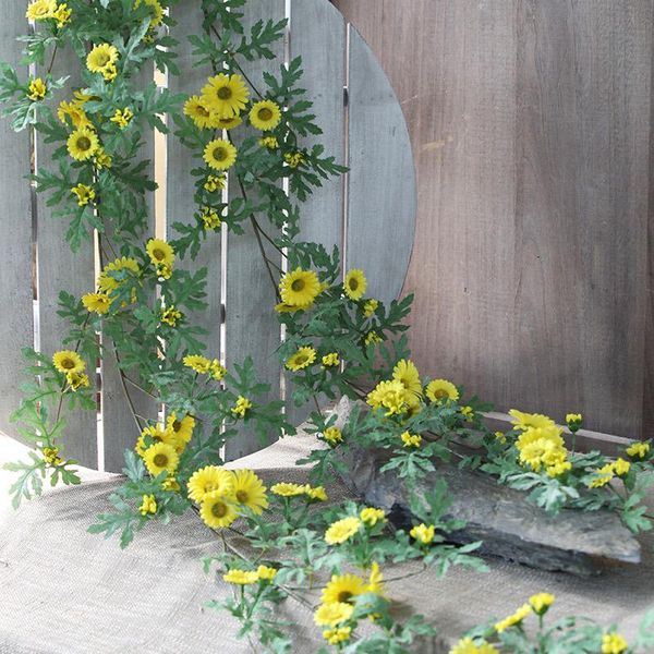artificial daisy flower vine simulation sunflower rattan hanging wedding decoration living room decor silk flower wreath
artificial daisy flower vine simulation sunflower rattan hanging wedding decoration living room decor silk flower wreath