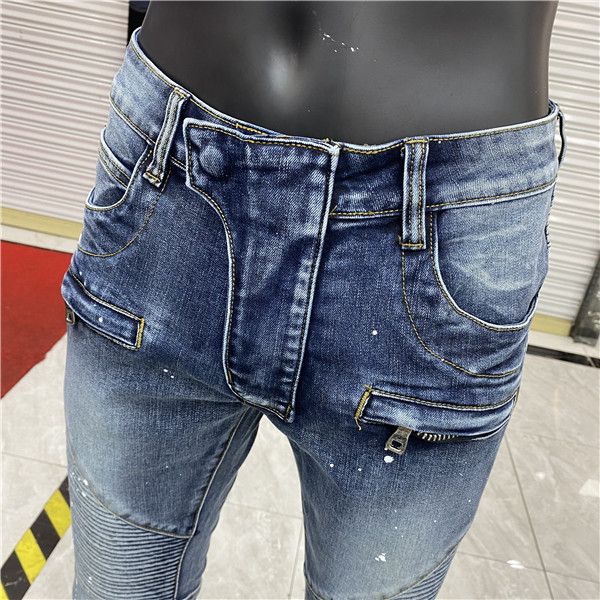 luxurys designer mens design jeans ripped biue vintage style fashion mens jeans slim motorcycle biker causal mens hip hop pants w29-w40, Blue
luxurys designer mens design jeans ripped biue vintage style fashion mens jeans slim motorcycle biker causal mens hip hop pants w29-w40, Blue