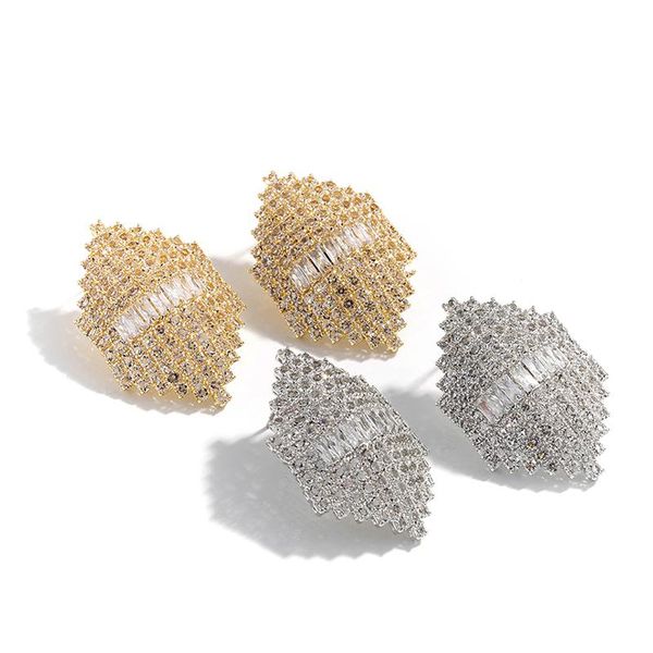 stud yhpup trendy luxury rhinestone crystal earrings geometric copper gold charm shining s925 jewelry for women party, Golden;silver
stud yhpup trendy luxury rhinestone crystal earrings geometric copper gold charm shining s925 jewelry for women party, Golden;silver