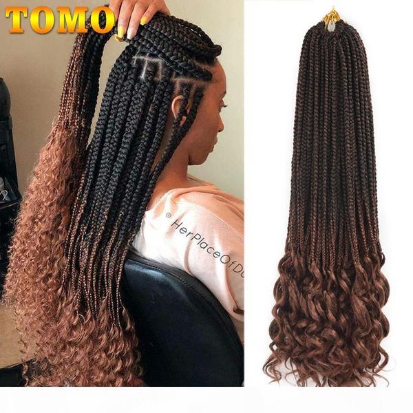 synthetic braiding (for black) tomo 14 18 24 inch crochet hair box braids curly ends ombre synthetic hair for braid, Black;brown
synthetic braiding (for black) tomo 14 18 24 inch crochet hair box braids curly ends ombre synthetic hair for braid, Black;brown