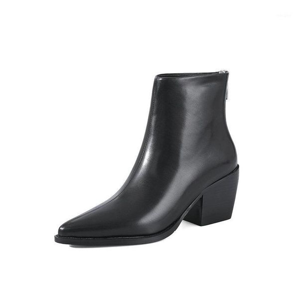 boots classic back zipper ankle for women 2021 autumn winter genuine leather shoes woman office lady retro boots1, Black
boots classic back zipper ankle for women 2021 autumn winter genuine leather shoes woman office lady retro boots1, Black
