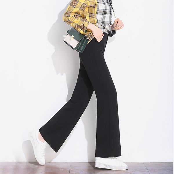 black wide leg long trousers for women high waist suit work fashion female straight pants autumn woman's pant plus size1, Black;white
black wide leg long trousers for women high waist suit work fashion female straight pants autumn woman's pant plus size1, Black;white