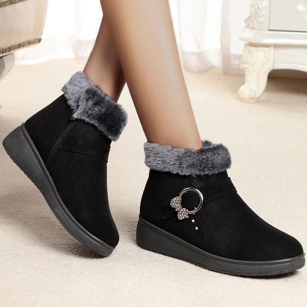 women snow boots warm short fur plush non-slip short tube thick-soled platform female comfort ankle boots botas mujer 2021 d1#1, Black
women snow boots warm short fur plush non-slip short tube thick-soled platform female comfort ankle boots botas mujer 2021 d1#1, Black