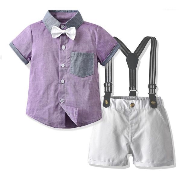 boy's bow decor purple shirts+white strap shorts 2pcs clothing sets little gentlemen fashion summer 2pcs clothing sets1
boy's bow decor purple shirts+white strap shorts 2pcs clothing sets little gentlemen fashion summer 2pcs clothing sets1