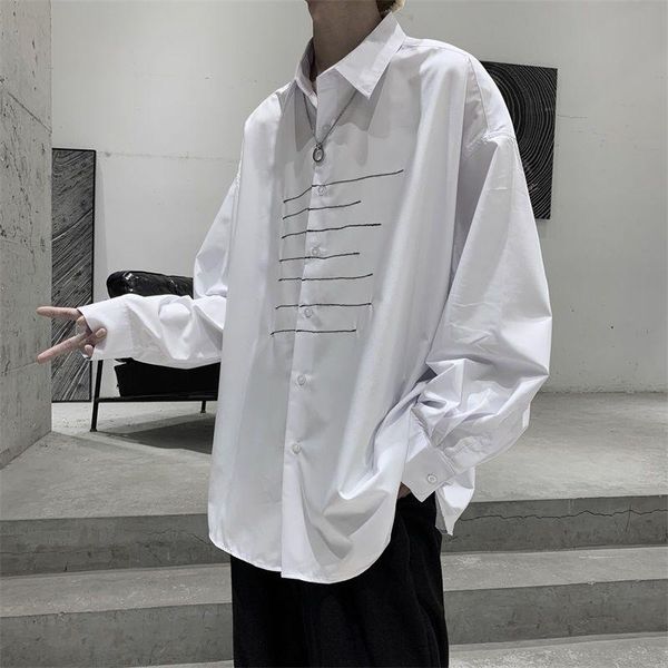 men's casual shirts 2021 spring and autumn youth drape chiffon loose long-sleeved shirt fashion wild jacket men black / white -2xl, White;black
men's casual shirts 2021 spring and autumn youth drape chiffon loose long-sleeved shirt fashion wild jacket men black / white -2xl, White;black