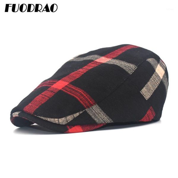 fuodrao brand spring autumn berets hat breathable cotton casquette homme casual plaid newsboy cap black visors berets cap a11, Blue;gray
fuodrao brand spring autumn berets hat breathable cotton casquette homme casual plaid newsboy cap black visors berets cap a11, Blue;gray