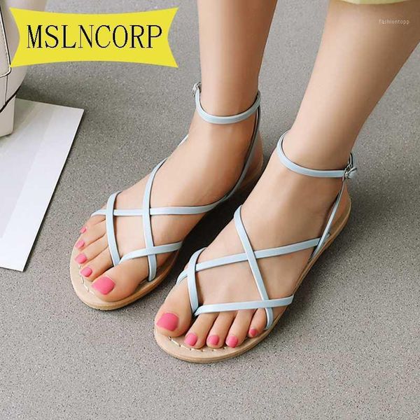 plus size 34-43 summer flat sandals women simple bright color buckle studded beach shoe fashion ankle strap open toe ladies shoe1, Black
plus size 34-43 summer flat sandals women simple bright color buckle studded beach shoe fashion ankle strap open toe ladies shoe1, Black