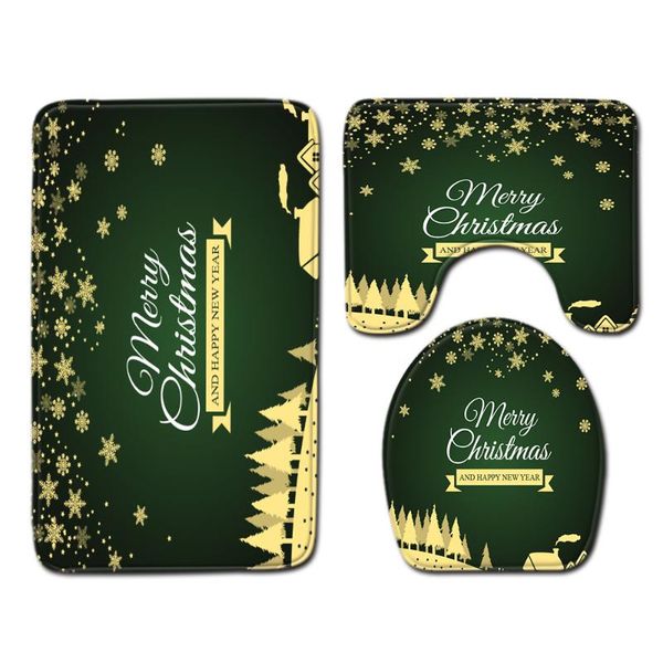 merry christmas 3pcs bathroom carpet toilet u type bath mats set non slip flannel pad toliet shower room mat set
merry christmas 3pcs bathroom carpet toilet u type bath mats set non slip flannel pad toliet shower room mat set