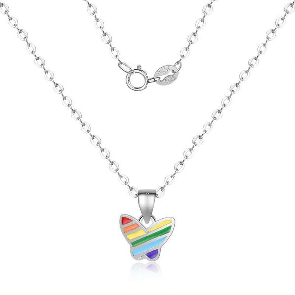 100% 925 sterling silver rainbow butterfly necklace small butterflys charm necklaces1
100% 925 sterling silver rainbow butterfly necklace small butterflys charm necklaces1