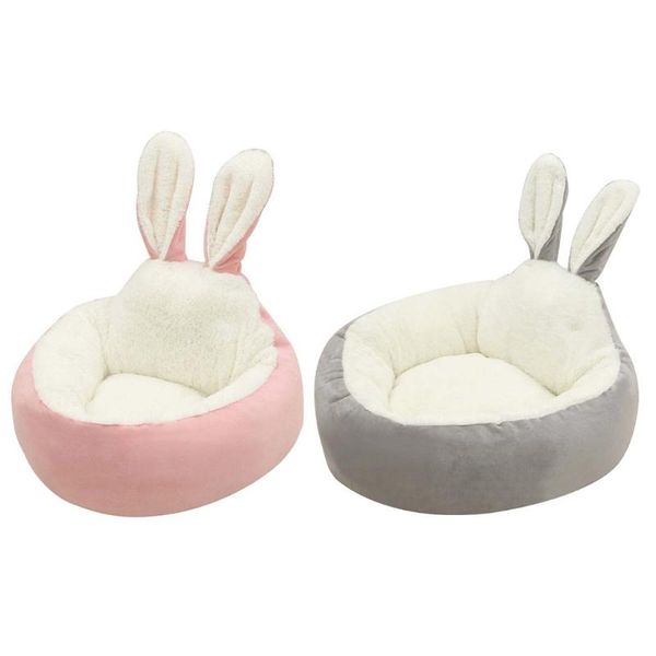 warm lovely ear plush pet nest doghouse cat litter pet sleeping bed nest