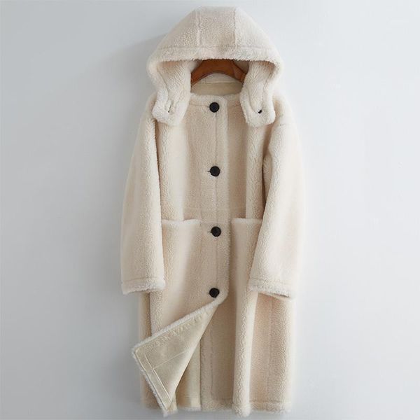 warm genuine wool fur thick female jacket korean simple solid women's coats sheep shearing coat ropa de mujer zjt7371, Black
warm genuine wool fur thick female jacket korean simple solid women's coats sheep shearing coat ropa de mujer zjt7371, Black