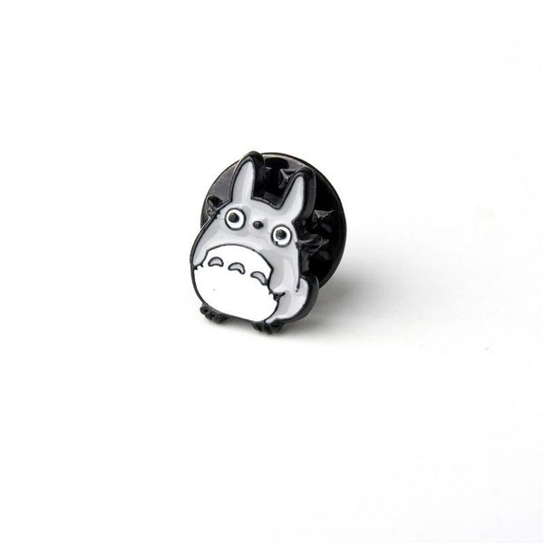 1pcs enamel safe brooch cute gray buckle pin up brooches for womens jewelry