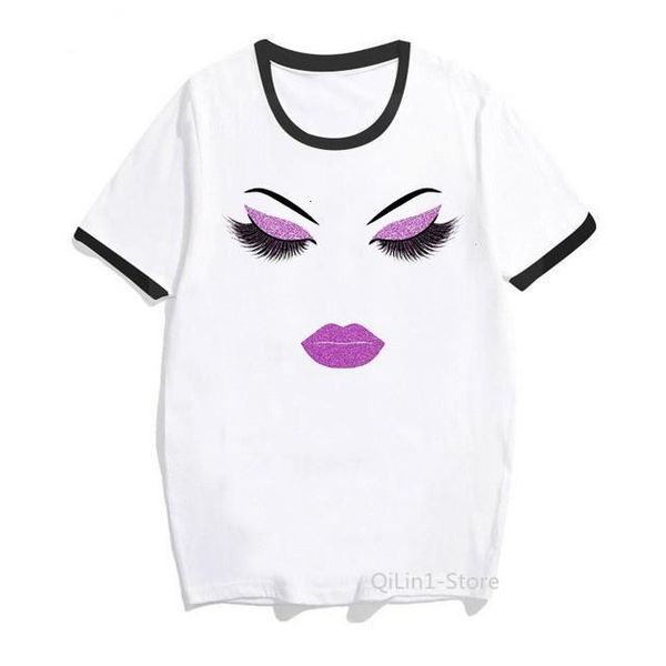 vogue t shirt women plus size lips eyelash makeup print t-shirt camiseta mujer ulzzang harajuku shirt femme white tshirt
vogue t shirt women plus size lips eyelash makeup print t-shirt camiseta mujer ulzzang harajuku shirt femme white tshirt