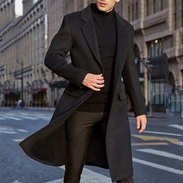 cysincos 2020 winter wool jacket men blend autumn windbreaker men's fashion solid wool coat outwear mens coats jackets male coat lj2011, Black
cysincos 2020 winter wool jacket men blend autumn windbreaker men's fashion solid wool coat outwear mens coats jackets male coat lj2011, Black