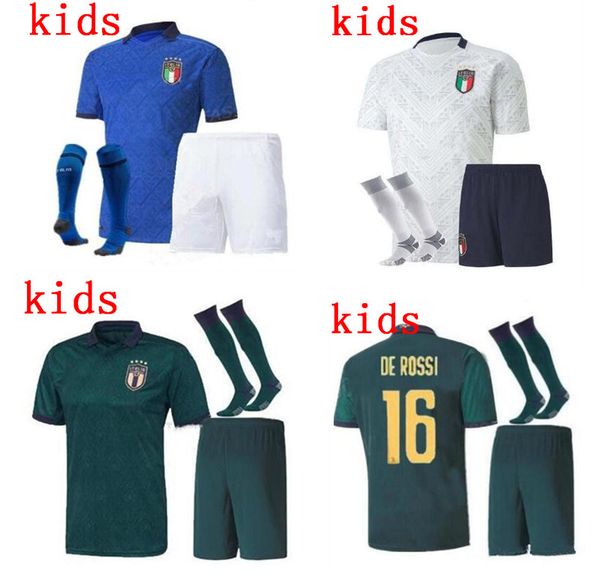 дети 2020 италия белый третий прочь верхний футбол 20 21 зеленый maglie da calcio verratti jorginho romagnoli chiesa bonucci kit, Black 
дети 2020 италия белый третий прочь верхний футбол 20 21 зеленый maglie da calcio verratti jorginho romagnoli chiesa bonucci kit, Black