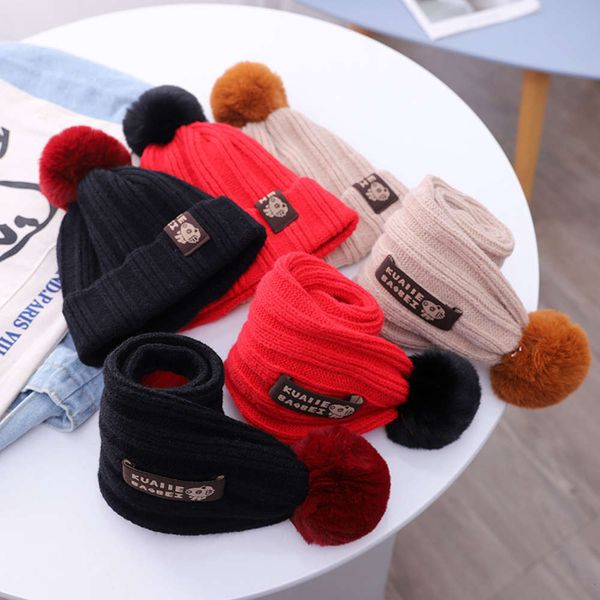 set black scarf ball children's winter beada cloth label comfortable versatile baby knitted hat warm oyp5, Red;brown
set black scarf ball children's winter beada cloth label comfortable versatile baby knitted hat warm oyp5, Red;brown