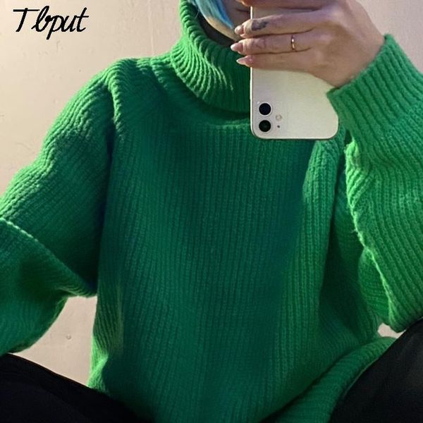 women turtlene thread knitted sweater female casual long sleeve pullover 2021 autumn winter lady oversized sweater jumper, Black
women turtlene thread knitted sweater female casual long sleeve pullover 2021 autumn winter lady oversized sweater jumper, Black