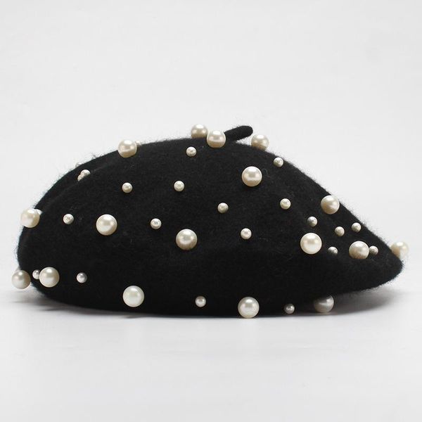 berets women pearl hat autumn winter 100% wool lady hats beret female bonia gorras caps flat knitted artist beanie, Blue;gray
berets women pearl hat autumn winter 100% wool lady hats beret female bonia gorras caps flat knitted artist beanie, Blue;gray