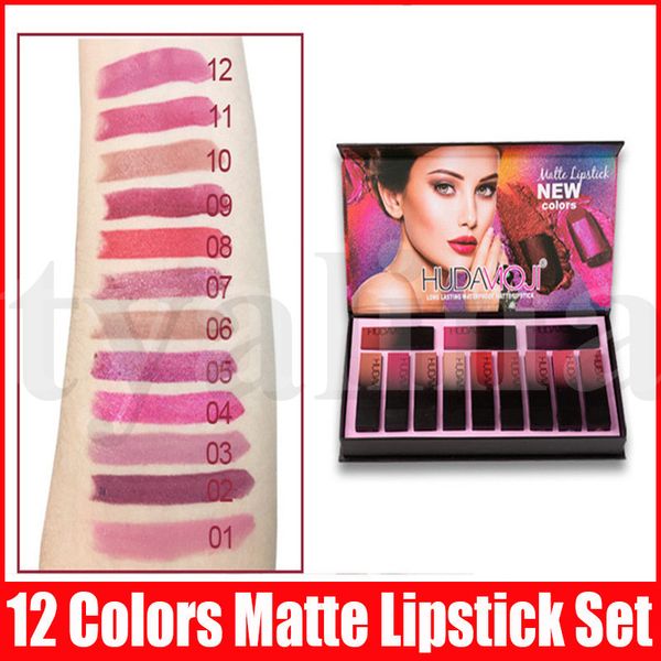 hudamoji lip makeup set 12 colors matte lipstick cream lips make up long-lasting cosmetics limited edition lip kit
hudamoji lip makeup set 12 colors matte lipstick cream lips make up long-lasting cosmetics limited edition lip kit