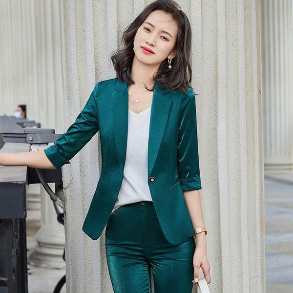 formal styles women pantsuits 2021 spring summer half sleeve ladies office work wear professional female blazers trousers set, White
formal styles women pantsuits 2021 spring summer half sleeve ladies office work wear professional female blazers trousers set, White
