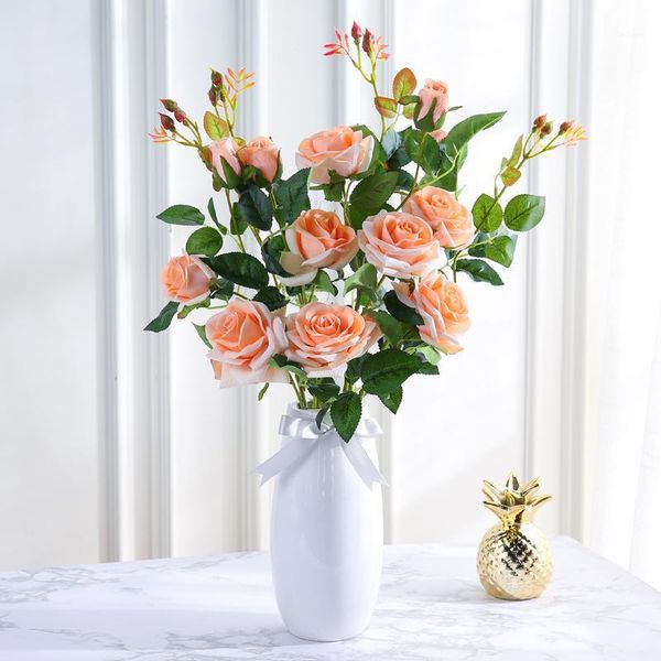 chencheng 94 cm artificial flowers simulation rose fake flower bouquet living room dining table wedding decoration fall gift1
chencheng 94 cm artificial flowers simulation rose fake flower bouquet living room dining table wedding decoration fall gift1