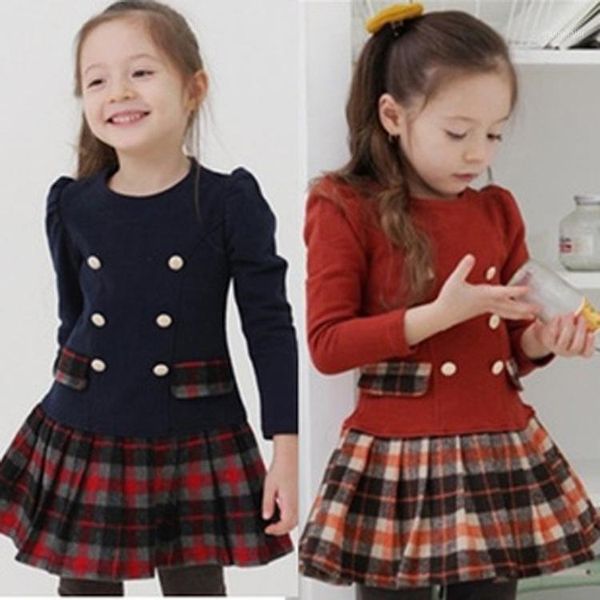 girl's dresses 2021 autumn winter baby girls long plaid sleeve princess dress fashion children clothing party kids toddler dresses1, Red;yellow
girl's dresses 2021 autumn winter baby girls long plaid sleeve princess dress fashion children clothing party kids toddler dresses1, Red;yellow