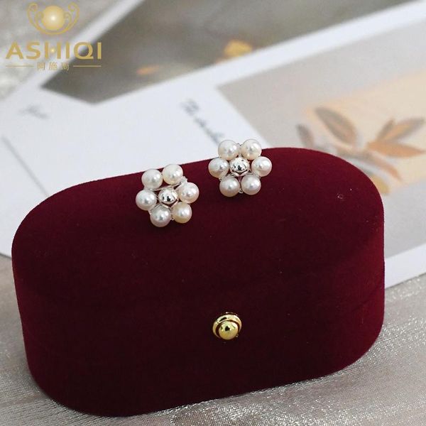 ASHIQI Natural freshwater pearl 925 sterling silver small flower earrings handmade fashion retro wedding jewelry for wo, Golden;silver
ASHIQI Natural freshwater pearl 925 sterling silver small flower earrings handmade fashion retro wedding jewelry for wo, Golden;silver