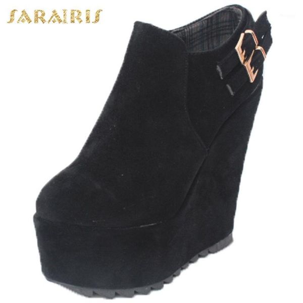 sarairis new design 2020 big size 43 platform ankle boots women shoes wedge high heels zip up concise shoes ladies boots1, Black
sarairis new design 2020 big size 43 platform ankle boots women shoes wedge high heels zip up concise shoes ladies boots1, Black