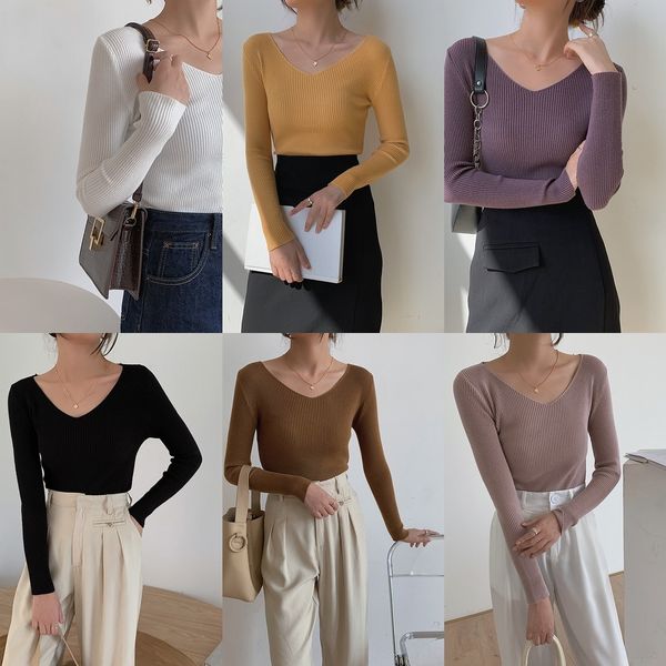 lgfip 2020 tight winter korean version is t-shirt and versatilesmall number shows tthin v-neck solid elastic autumn knit simple bottoming sh, White;black
lgfip 2020 tight winter korean version is t-shirt and versatilesmall number shows tthin v-neck solid elastic autumn knit simple bottoming sh, White;black