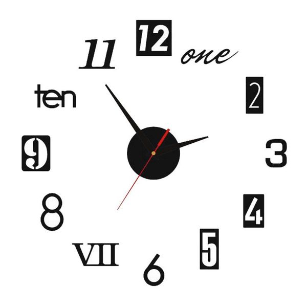wall clock 3d diy modern digital clock wall sticker modern design for room home office decor
wall clock 3d diy modern digital clock wall sticker modern design for room home office decor