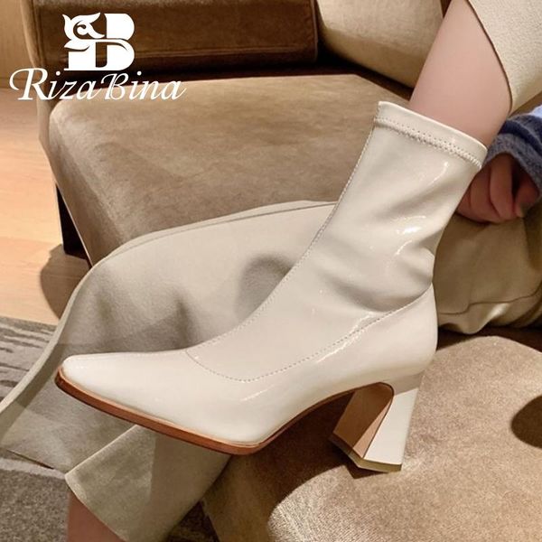boots rizabina women high heel strange shine winter shoes fashion cool ankle party footwear size 34-39, Black
boots rizabina women high heel strange shine winter shoes fashion cool ankle party footwear size 34-39, Black