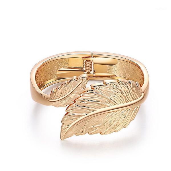 elegant leaf shaped charm open bracelet for women gift cuff trendy bangles fashion jewelry1, Black
elegant leaf shaped charm open bracelet for women gift cuff trendy bangles fashion jewelry1, Black