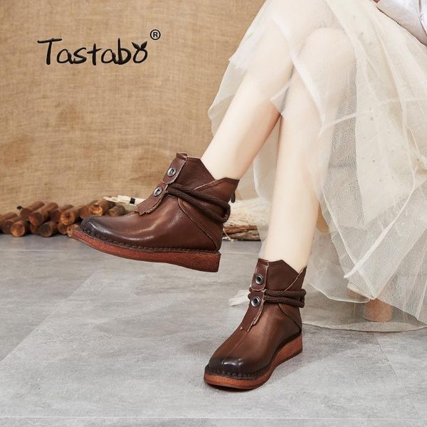 boots tastabo 2021 genuine leather original handmade lady soft bottom shoes everyday leisure women's black brown s995111
boots tastabo 2021 genuine leather original handmade lady soft bottom shoes everyday leisure women's black brown s995111
