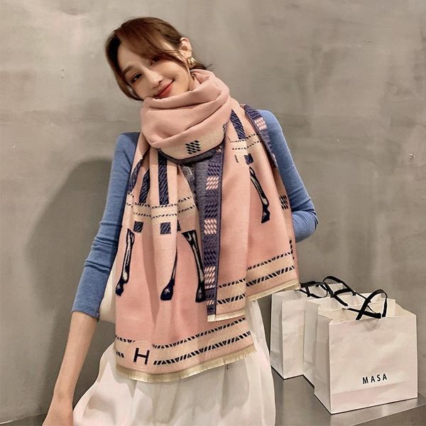retro women winter new warm scarf ladies blanket european american double-sided thick imitation cashmere cape shawl, Blue;gray
retro women winter new warm scarf ladies blanket european american double-sided thick imitation cashmere cape shawl, Blue;gray