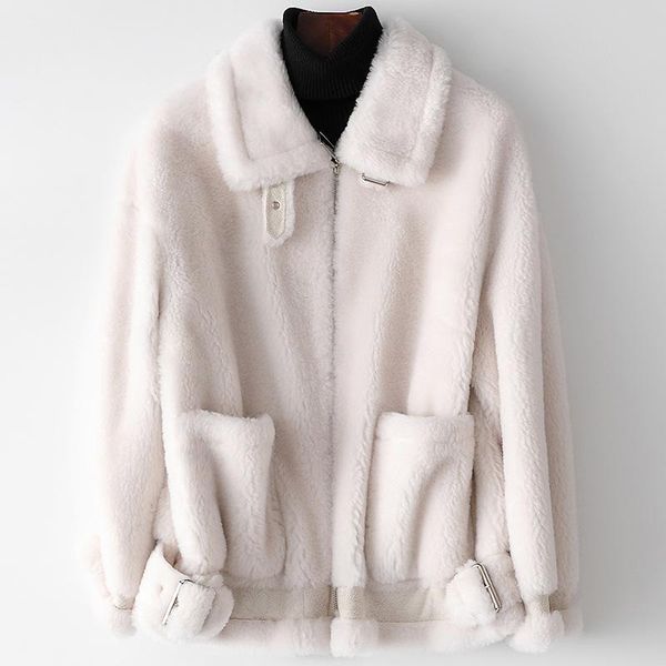 women's fur & faux real coat women long sleeve turn down collar 100% wool female autumn winter warm thick oversized overcoat, Black
women's fur & faux real coat women long sleeve turn down collar 100% wool female autumn winter warm thick oversized overcoat, Black
