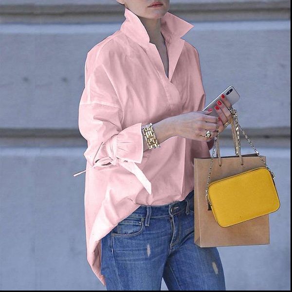 fashion women shirt casual long sleeve lapel shirt plain print blouse plus size shirt women 2021 fashion, White
fashion women shirt casual long sleeve lapel shirt plain print blouse plus size shirt women 2021 fashion, White